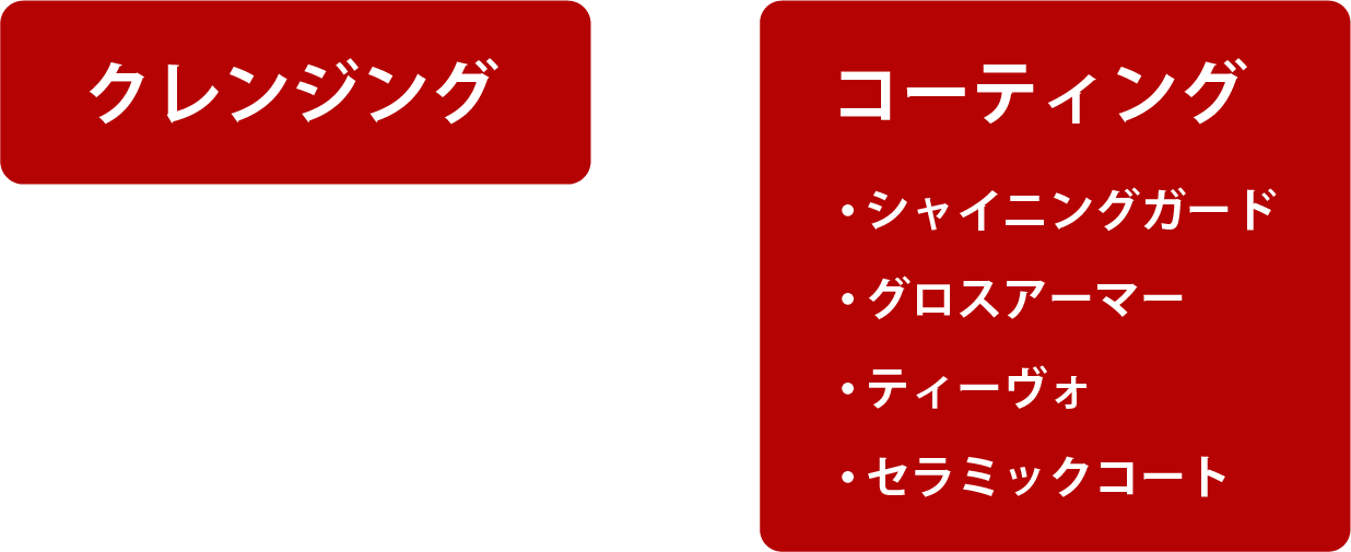 クレンジング+ポリッシュ+コーティング